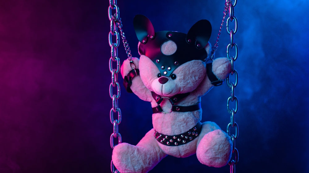 teddy bear in bondage
