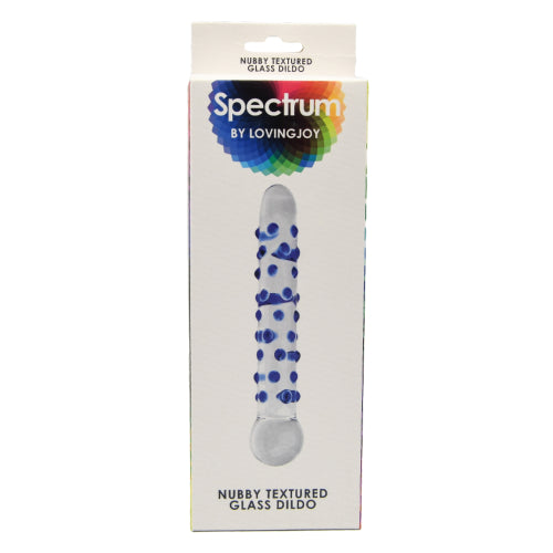 spectrum-nubby-textured-glass-dildo