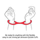 Large Red Quickie Ankle/Wrist Cuffs - Easy to Use!