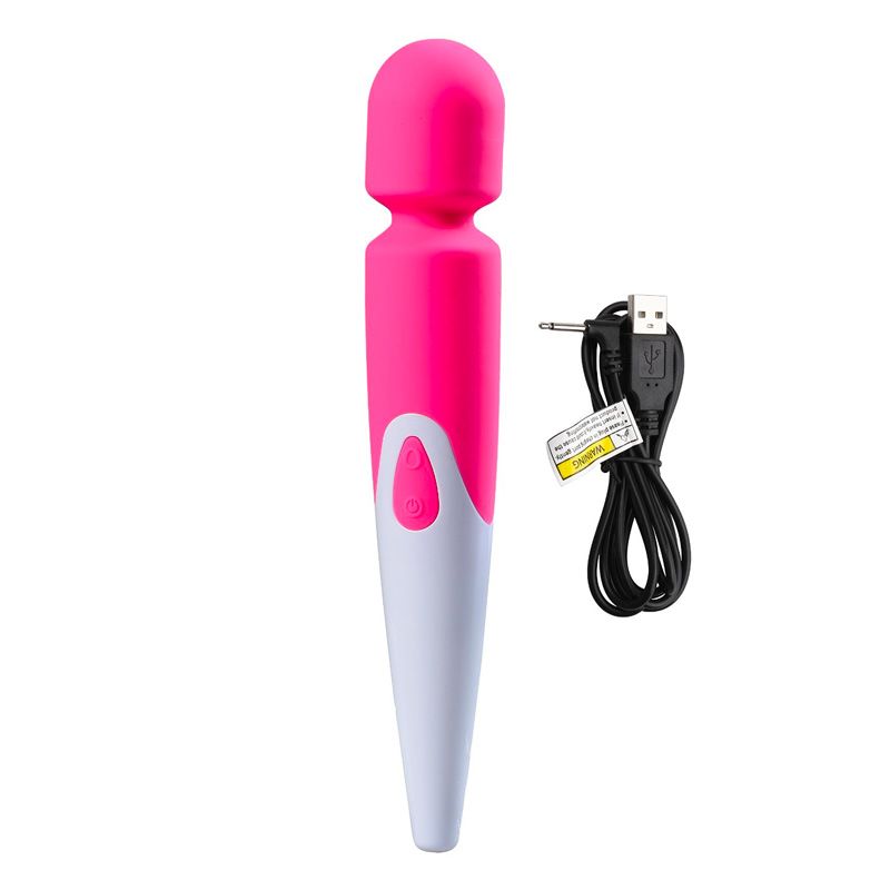 Pink Waterproof iWand with 10 Speeds & Rechargeable Battery.