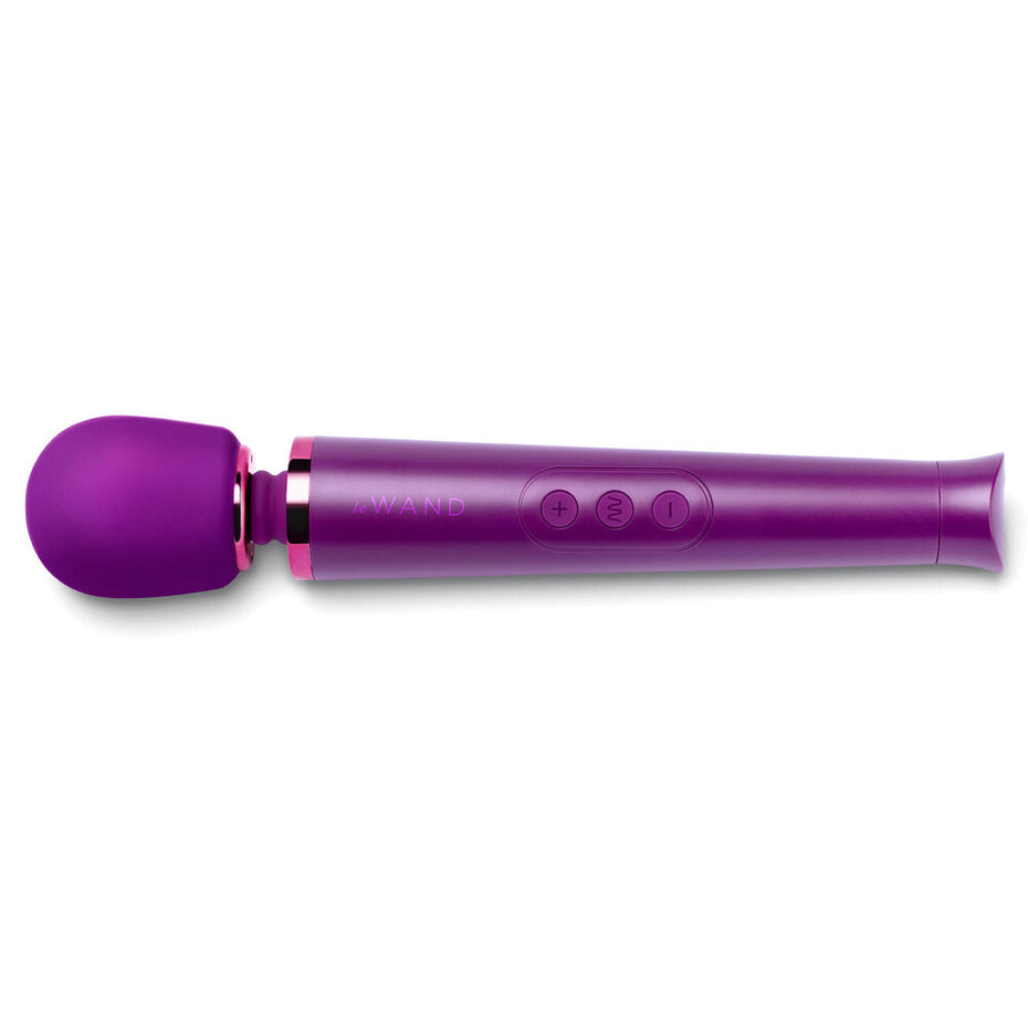 Compact Le Wand Vibrating Massager in Dark Cherry - Rechargeable
