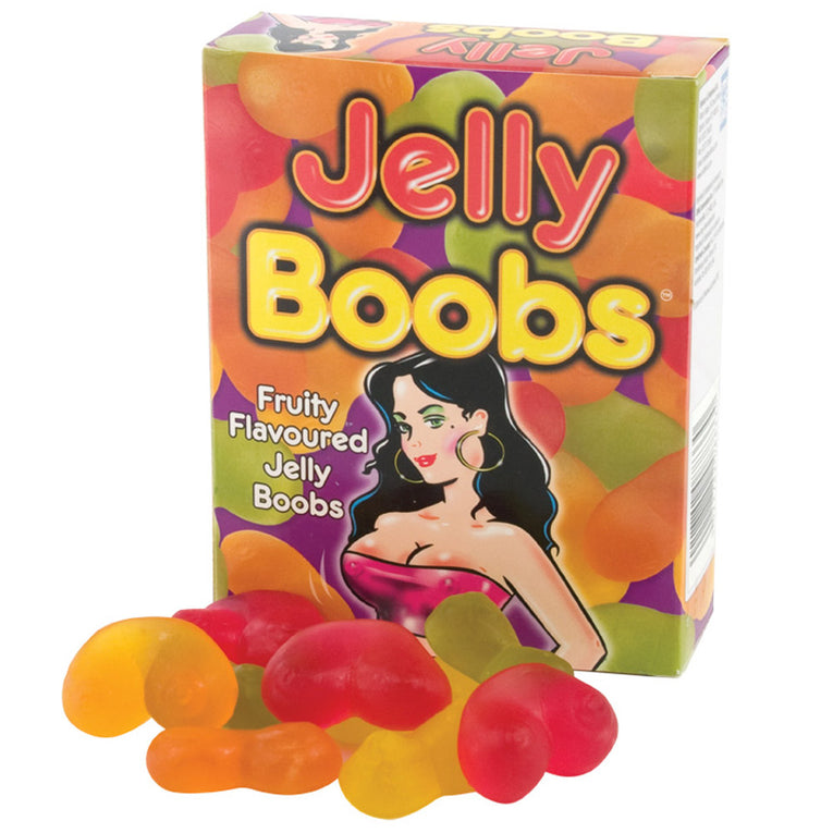 Jelly Boobs in fruity flavors.