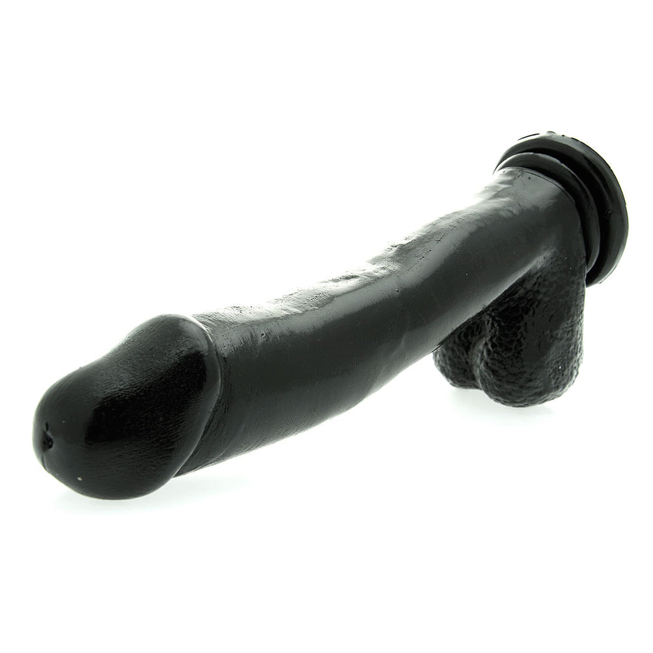 12 Black Dildo with Suction Cup Base - Basix