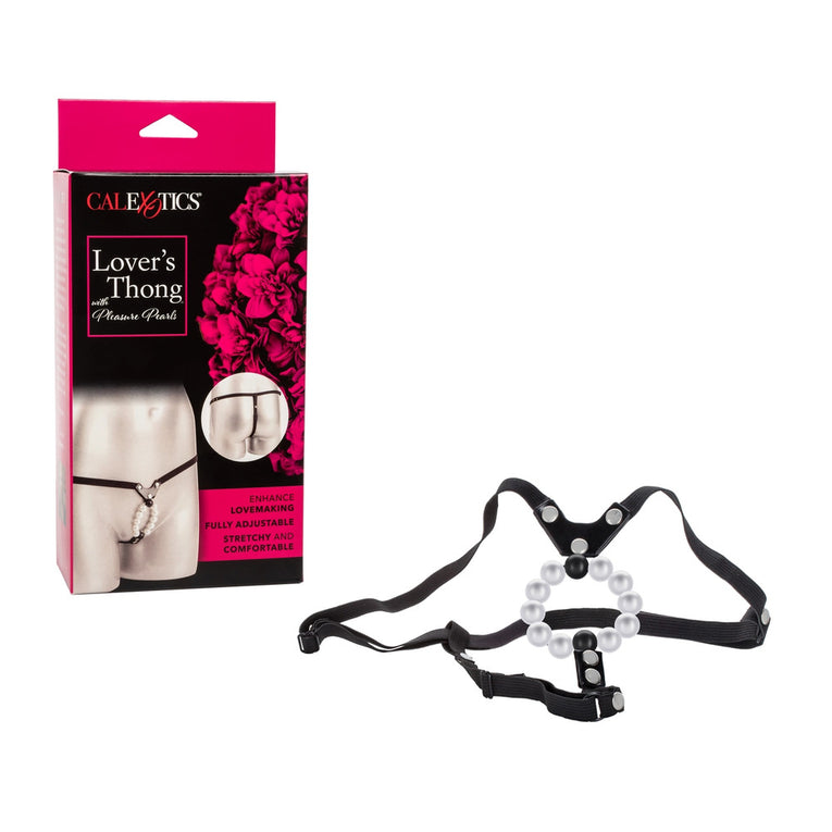 Pearled Lovers Thong for Sensual Satisfaction.