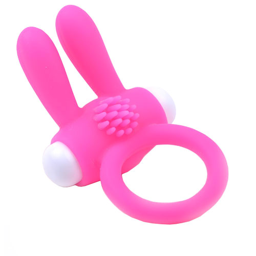 Pink Rabbit Ear Cockring