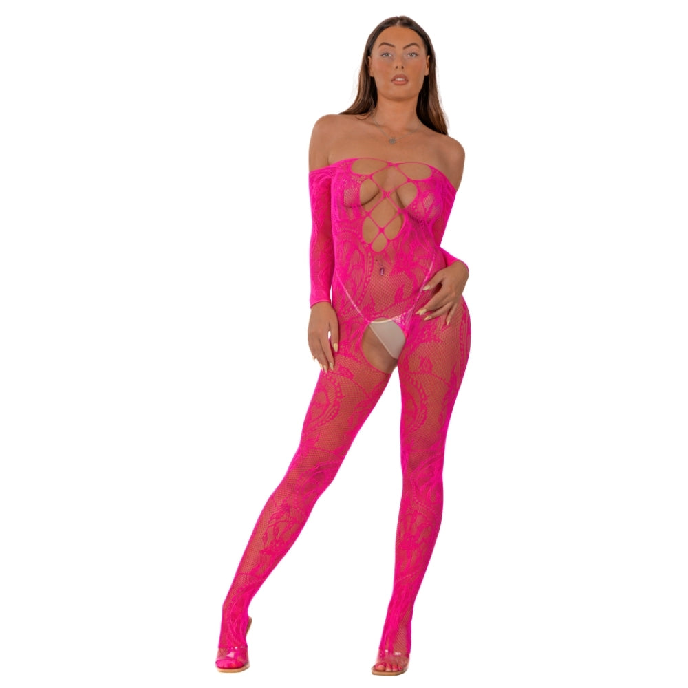 lace-by-lj-lace-up-front-crotchless-bodystocking-fushia