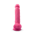 silexd-7-inch-glow-in-the-dark-realistic-silicone-dual-density-dildo-with-suction-cup-and-balls-pink