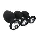 toosh-silicone-butt-plug-black-set-of-3-clear-stone
