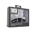 toosh-silicone-butt-plug-black-set-of-3-clear-stone