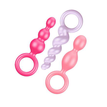 Set of 3 Multicolour Anal Plugs by Satisfyer Booty Call