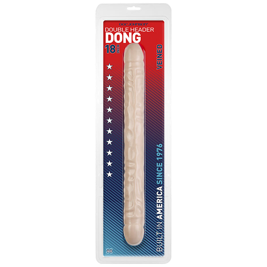 18 Veined Double-Ended Dildo