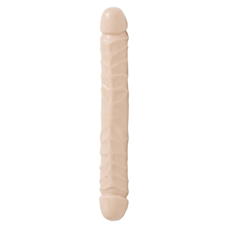 12-Inch Double-Ended Bendable Veined Dildo.