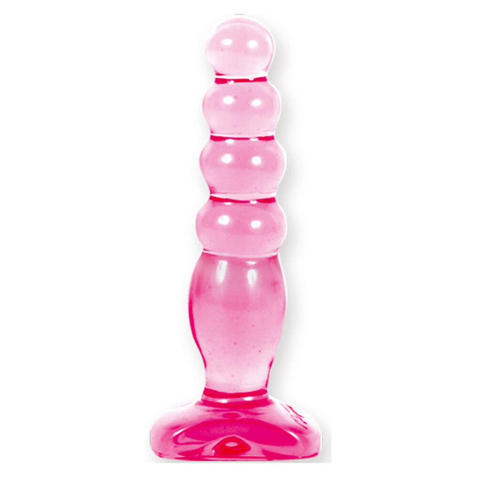 Pink Crystal Jelly Butt Plug for Anal Delight.