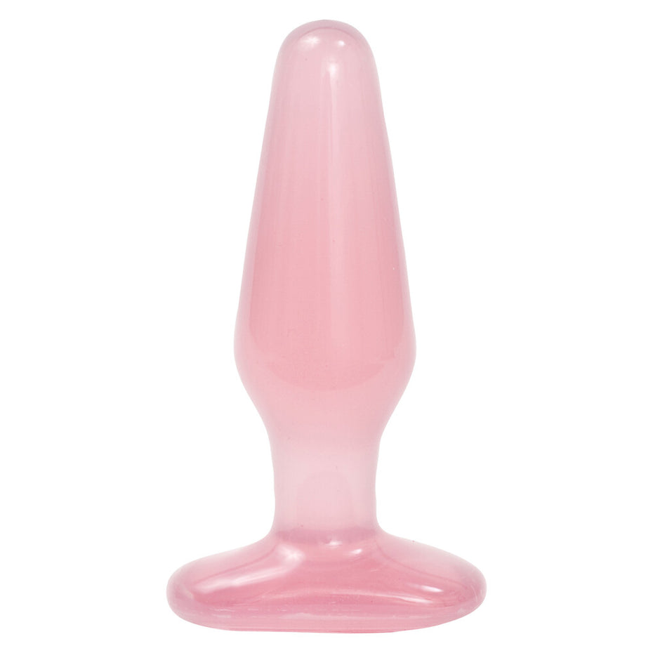 Pink Medium Crystal Jelly Butt Plug