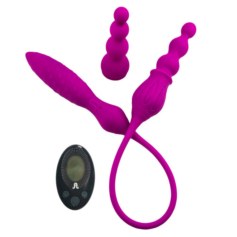 Adrien Lastic Dual Ended Vibrator with Remote Control