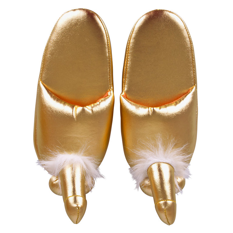 Gold Penis Slippers