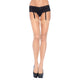 Leg Avenue Sheer Nude Stockings for Plus Size Women (UK 16-18)