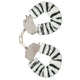 Zebra Furry Wrist Cuffs by ToyJoy