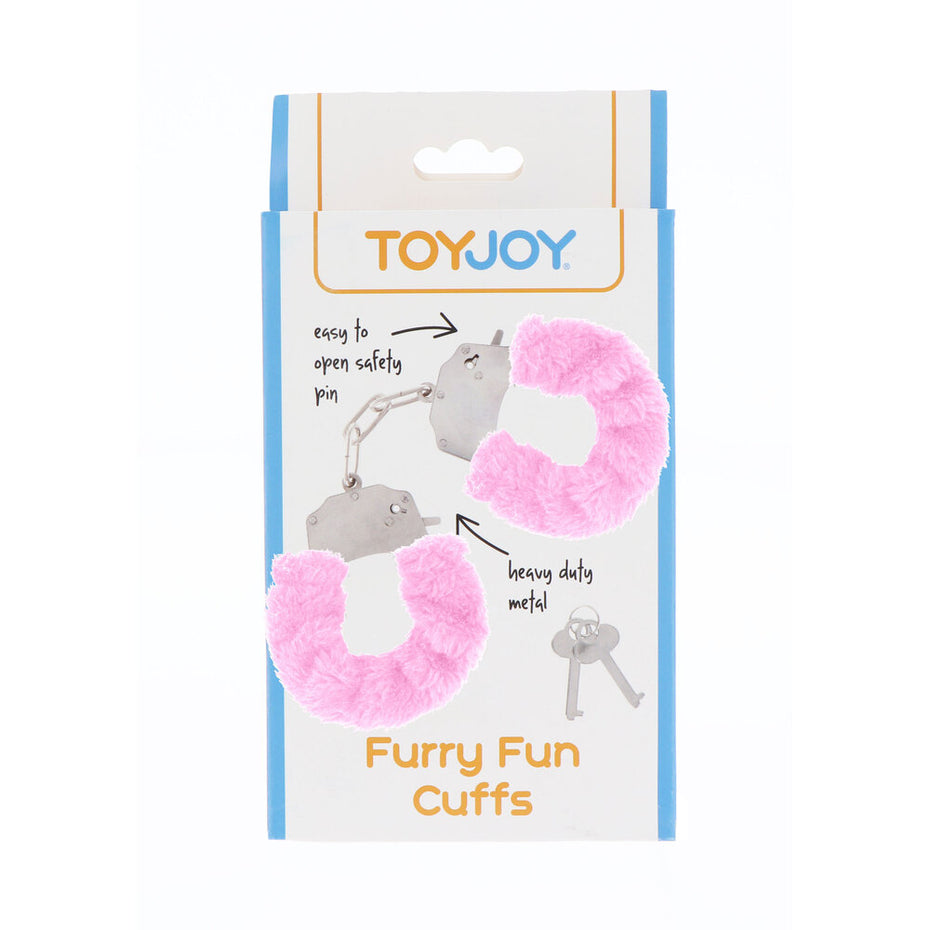 Pink Furry Wrist Cuffs by ToyJoy for Some Fun.