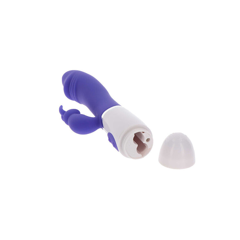 Purple ToyJoy Rabbit Vibrator - Funky Design.