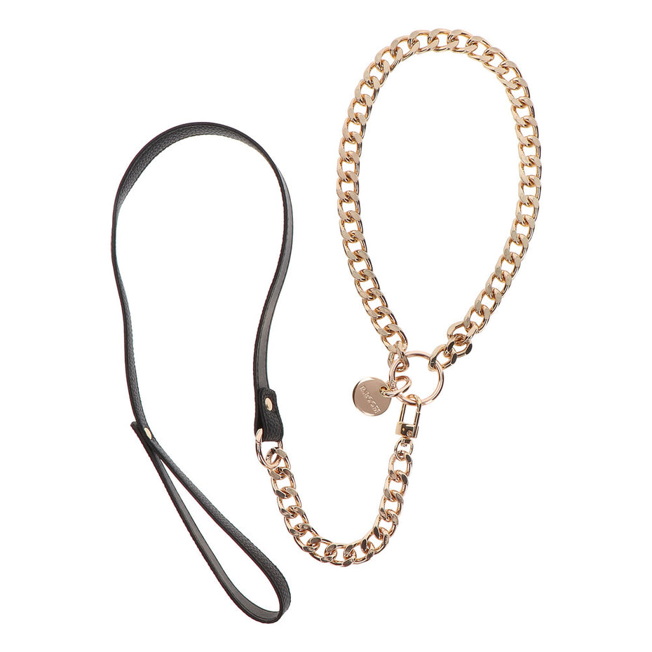 Taboom Dona Collar and Leash Set with Statement Design