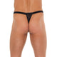 Animal Print Pouch Men's G-String with Black Straps.
