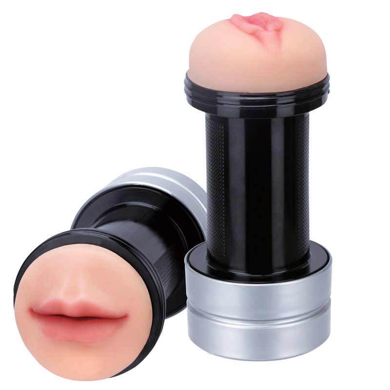 Dual-Function Realstuff Masturbator for Mouth and Vagina.