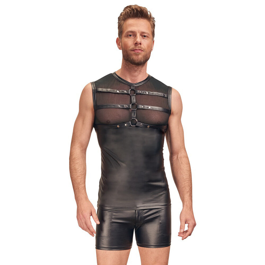 Black NEK Shirt with Matte Finish and Chest Harness.