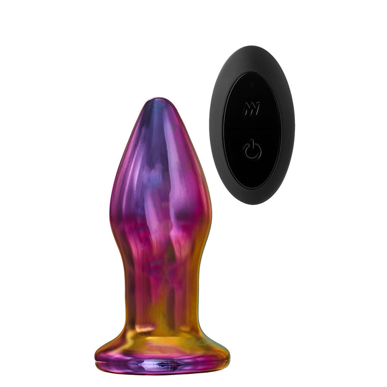 Remote-Controlled Glass Butt Plug for Glamorous Play.