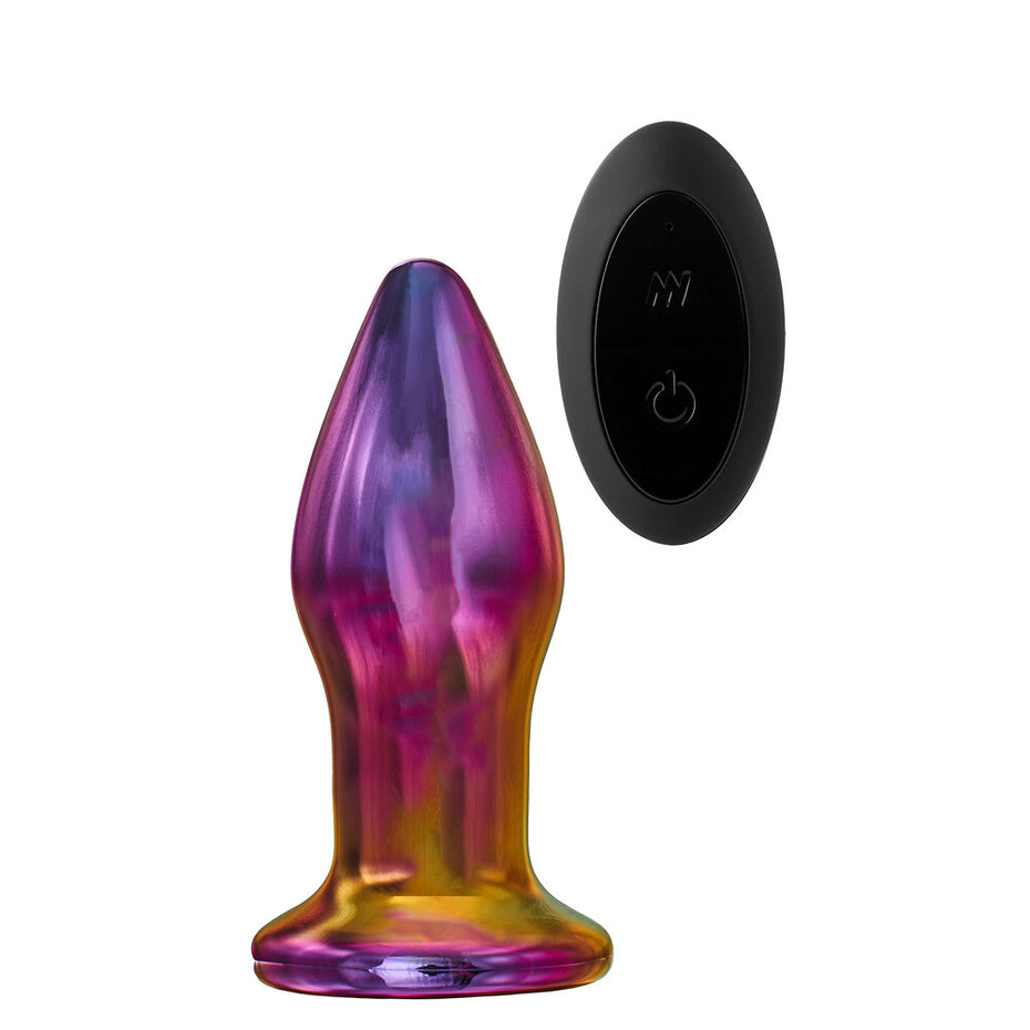 Remote-Controlled Glass Butt Plug for Glamorous Play.