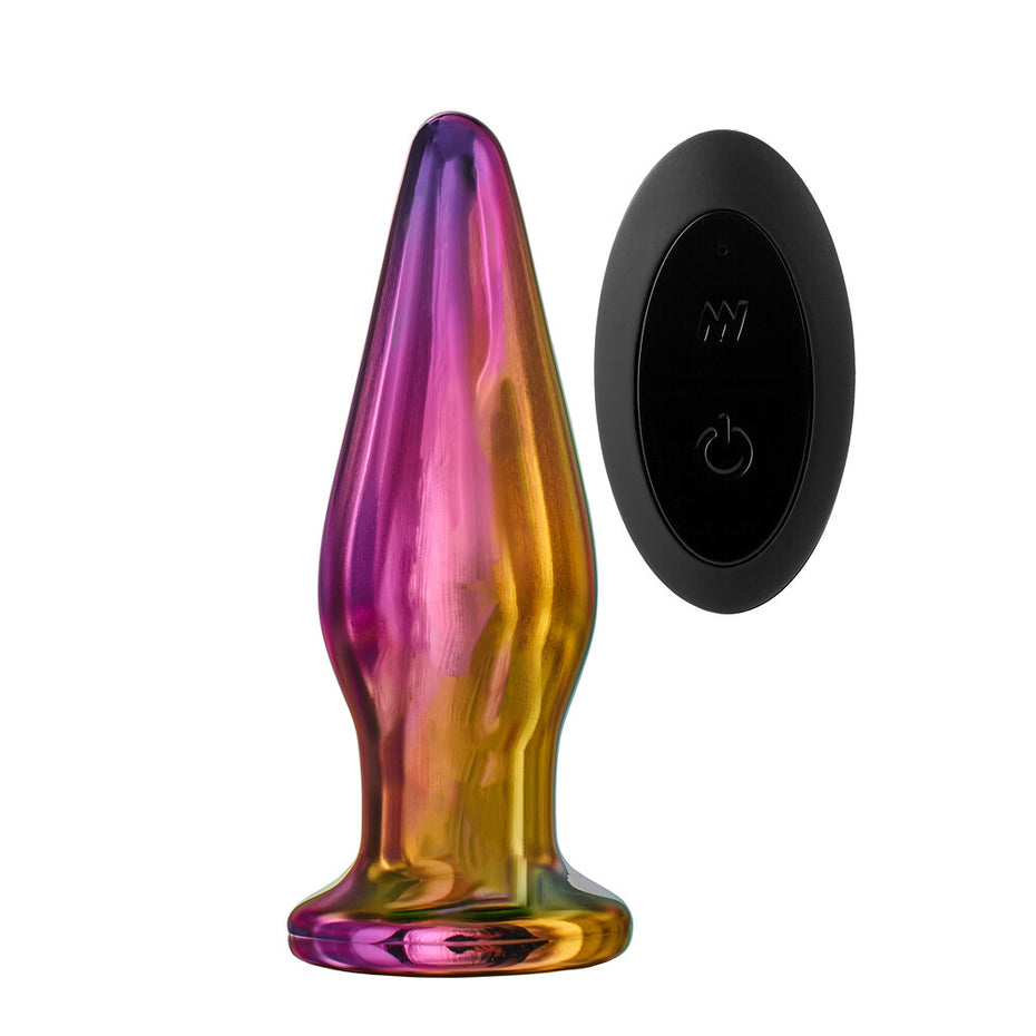 Remote-controlled Glass Butt Plug with Glamorous Tapered Design