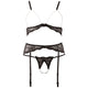 Pearl Bra, Suspender, and String Set by Abierta Fina