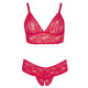 Red Lace Bra and Briefs for Plus Size by Cottelli.