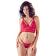 Enhance Your Allure with the Red Lace Bra and String Set by Cottelli
