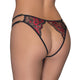Cottelli Lace Crotchless Briefs with Adjustable Fit.