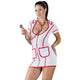 Red and white nurse costume by Cottelli Costumes.