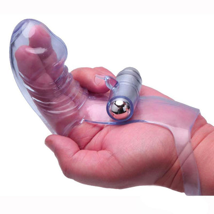Finger-Worn Phallic Stimulator with Vibration
