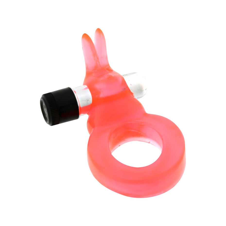 Vibrating Rabbit Cock Ring in Jelly Material