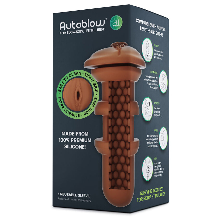 Reusable Autoblow A.I. Sleeve for Vaginal Stimulation.