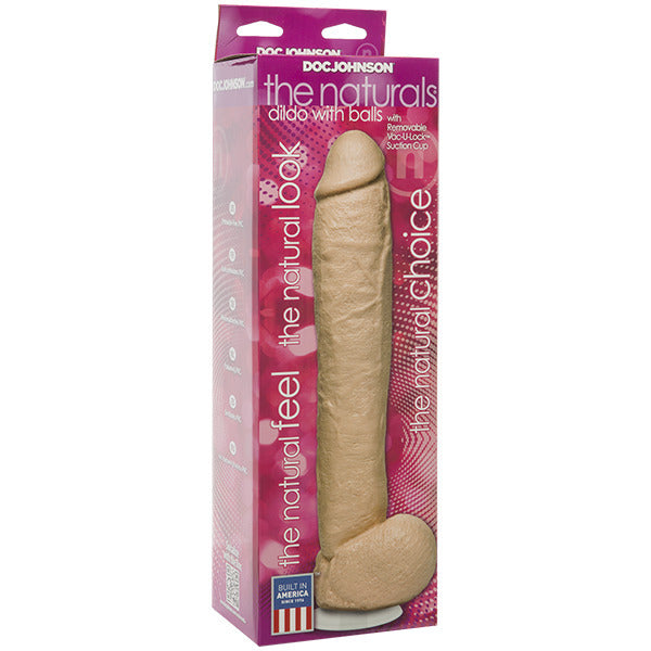12 Realistic Dildo with Testicles.