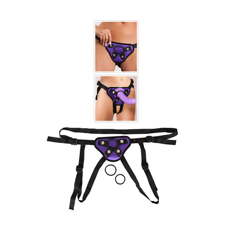 Adjustable Harness in Purple and Black