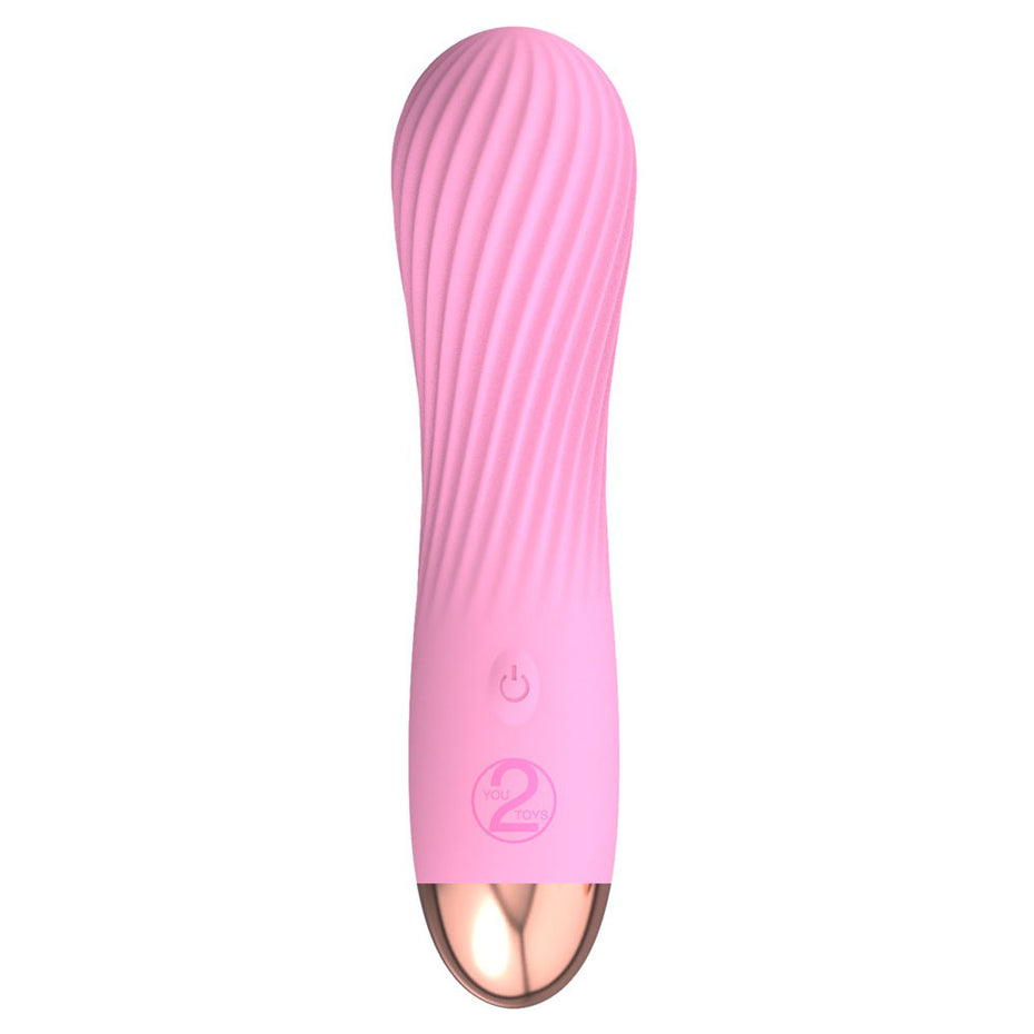 Pink Cuties Silk Mini Vibrator - Rechargeable & Soft to Touch.