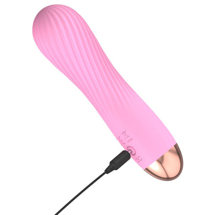 Pink Cuties Silk Mini Vibrator - Rechargeable & Soft to Touch.