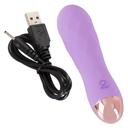 Rechargeable Mini Vibrator in Purple Silky Touch by Cuties