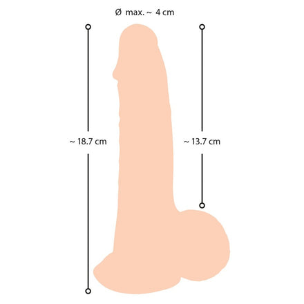 19cm Dildo with Movable Skin for Realistic Texture and Feel