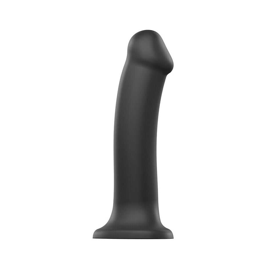 Bendable Black XL Dual Density Dildo from Strap On Me.
