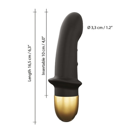 Black Rechargeable Mini Vibrator by Dorcel.