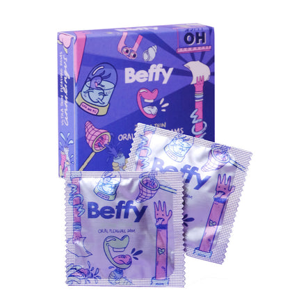Ultra Thin Oral Dams by Beffy - 2 Pack