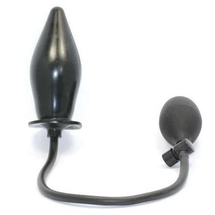 Inflatable Black Butt Plug for Pumping Fun.