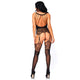 Strappy Rose Lace Bodystocking by Leg Avenue - UK 8-14.